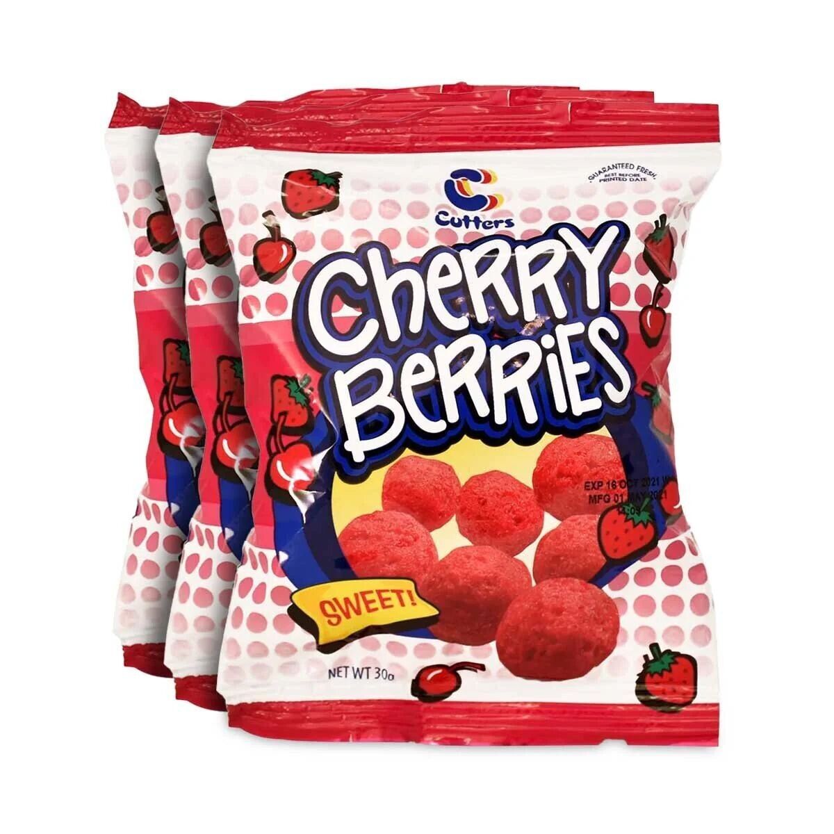 Holiday Cherry Berries Snack (Pack of 3)