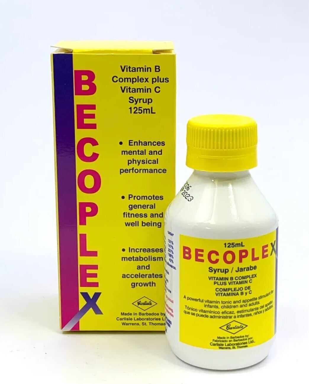 BecopleX Vitamin B Complex plus Vitamin C Syrup 120ml