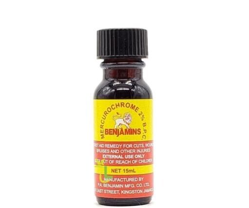 Benjamins Mercurochrome Jamaica Antiseptic 15 ml