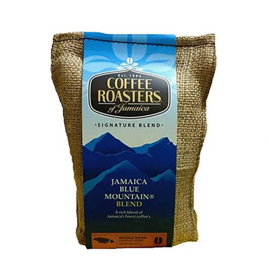 Coffee Roasters of Jamaica - Jamaica Blue Mountain Blend Whole Bean Coffee Medium Roast (8oz)