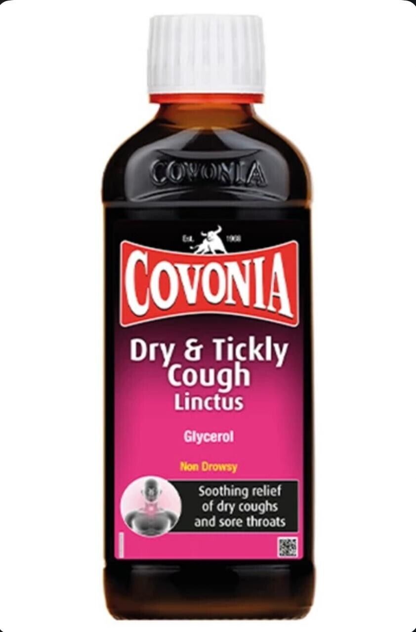 Covonia Dry & Tickly Cough Linctus Mixture Syrup, 150ml