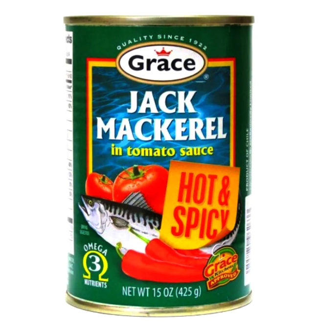 Grace Jack Mackerel Hot & Spicy 425G