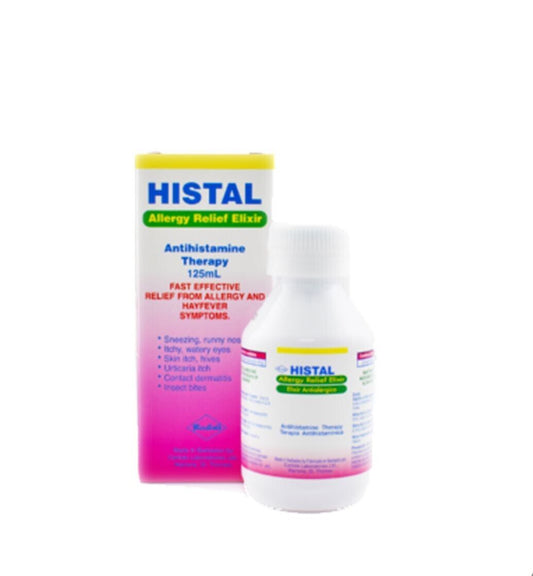 Histal Allergy Relief Elixir Antihistamine Therapy (125ml)