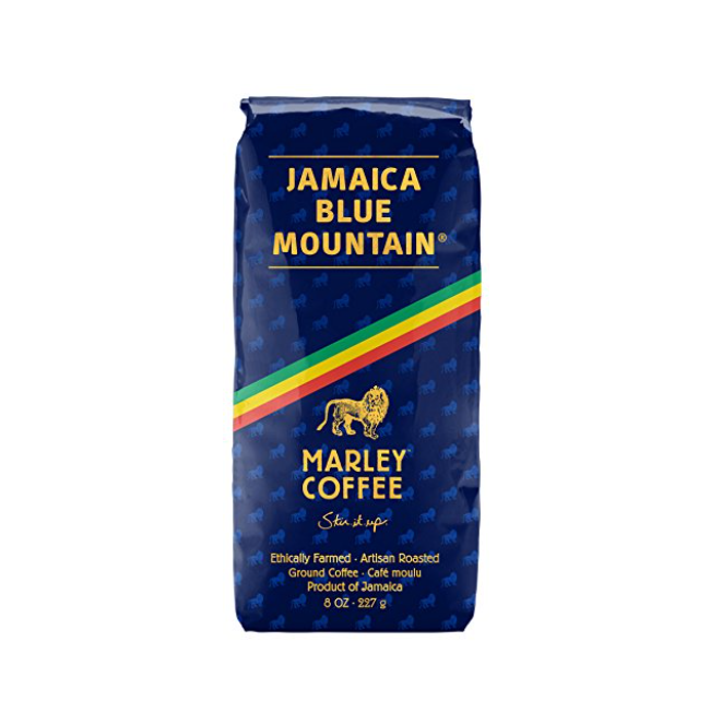 Marley Coffee Talkin' Blues, Jamaica Blue Mountain Naturally Grown Ground Coffee, 8oz