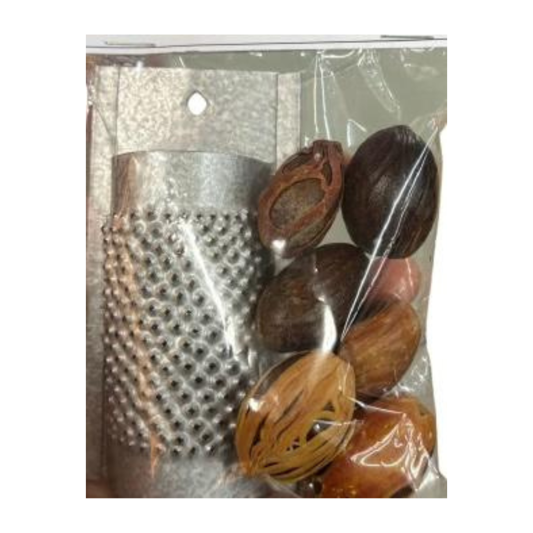 Jamaican Nutmeg with Grater Set (6 Nutmeg)