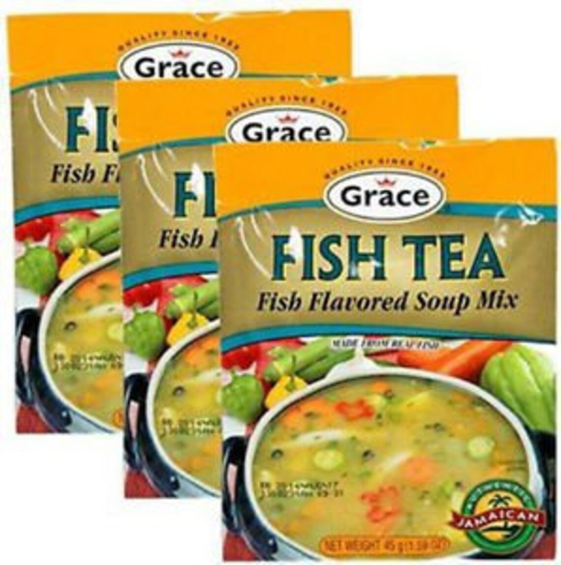 Fish Tea Grace Fish Tea Soup Mix (pack of 3) – Jamaican Goodies
