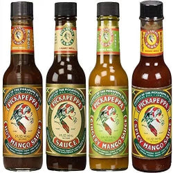 Pickapeppa Sauces Variety 4pk (Original, Hot Mango Sauce, Spicy Mango Sauce & Gingery Mango Sauce)